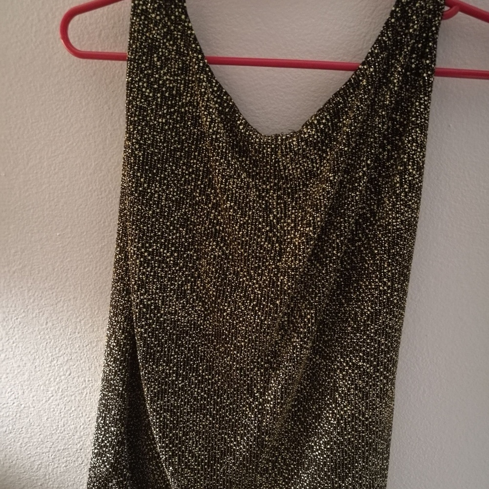 Vintage Gold and Black tank top